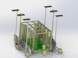 positioning mechanism of heavy-duty platform 3D Model
