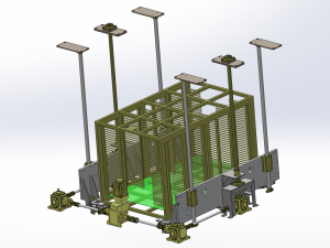 positioning mechanism of heavy-duty platform Modelo 3D