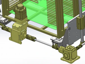 positioning mechanism of heavy-duty platform 3D Model