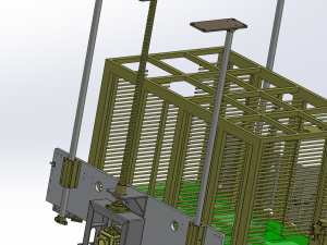 positioning mechanism of heavy-duty platform Modelo 3D