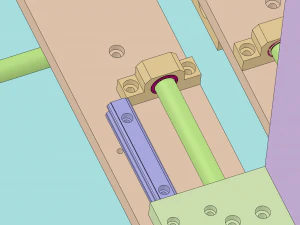 positioning screw mechanism 3D Model