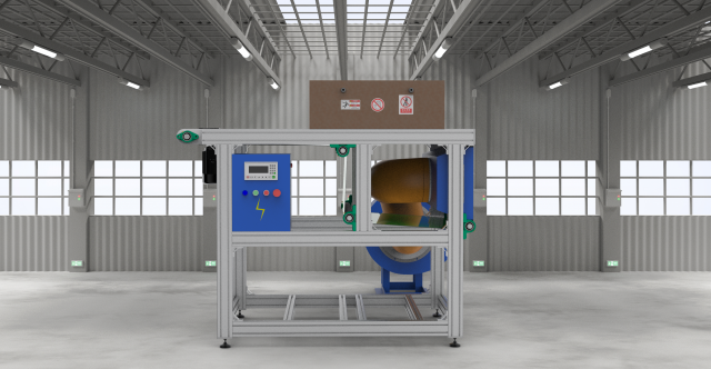 rapid cooling conveyor Modelo 3D .c4d .max .obj .3ds .fbx .stl .blend 
