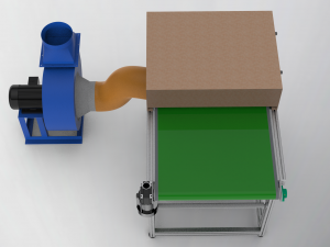 rapid cooling conveyor Modelo 3D