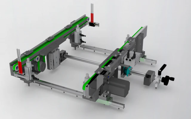 variable pitch conveyor 3D Model .c4d .max .obj .3ds .fbx .stl .blend 