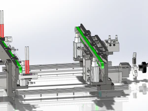 variable pitch conveyor 3D Model