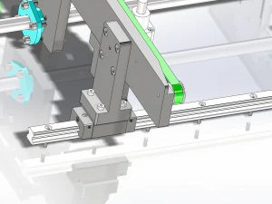 variable pitch conveyor 3D Model