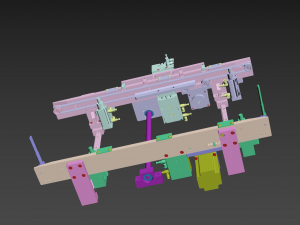 variable pitch conveyor 3D Model
