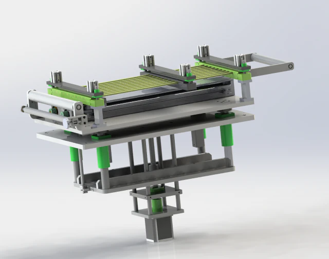 double axle shifting load fine tuning platform 3D Model .c4d .max .obj .3ds .fbx .stl .blend