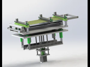 이중 축 변속 하중 미세 조정 플랫폼 3D 모델