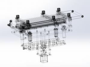 double axle shifting load fine tuning platform Model 3D