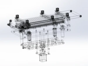 double axle shifting load fine tuning platform 3D Model