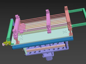 double axle shifting load fine tuning platform 3D Model