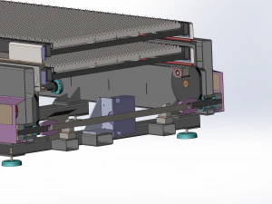double axle shifting load fine tuning platform 3D Model