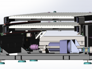 double axle shifting load fine tuning platform 3Dモデル