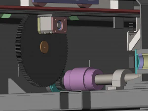 double axle shifting load fine tuning platform 3D Model