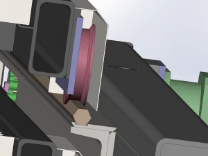 double axle shifting load fine tuning platform 3D Model