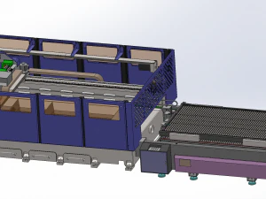 large laser cutting machine 3D Model
