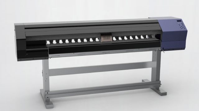 large inkjet printer 3D Модель .c4d .max .obj .3ds .fbx .stl .blend 