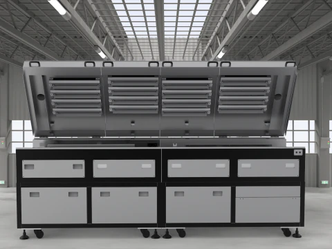 Forno di polimerizzazione a infrarossi Modello 3D