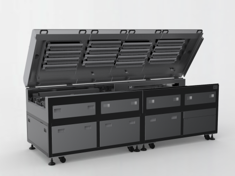Infrared heat curing furnace 3D Model