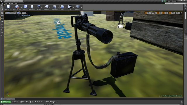 m134 minigun Modelo 3D .c4d .max .obj .3ds .fbx .stl .blend 