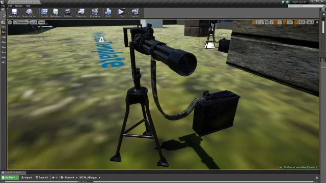 m134 minigun 3D Model .c4d .max .obj .3ds .fbx .stl .blend 