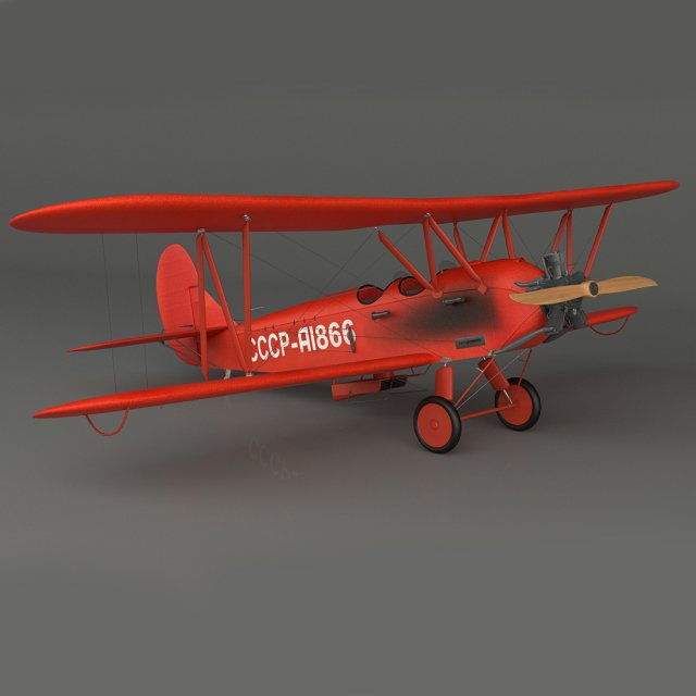 po-2 Model 3D .c4d .max .obj .3ds .fbx .stl .blend 