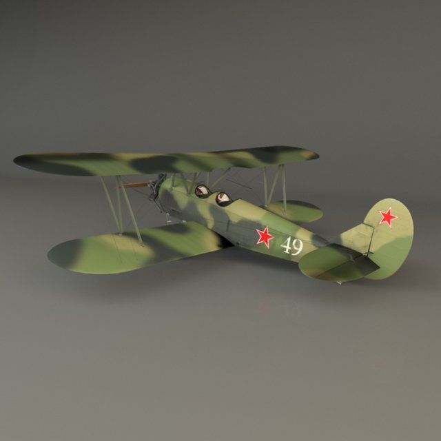 po-2 3D Model .c4d .max .obj .3ds .fbx .stl .blend 