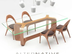 denise tablessharon chair 3D Model