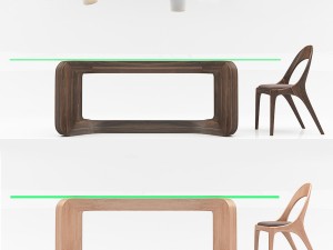 denise tablessharon chair 3D मॉडल
