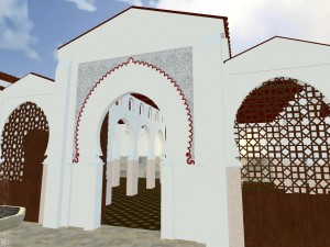 spanish mosque xii century 3D Model