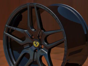 kahn design monza rim 3D Model