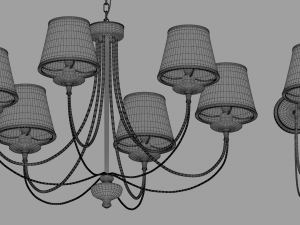 vesto chandelier and sconce 3Dモデル