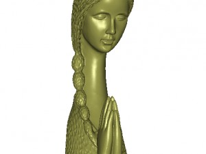 girl prayer model 3D Model