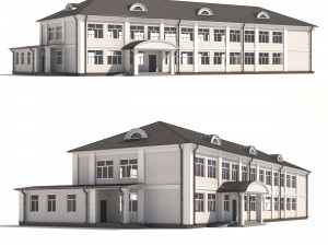 municipal building Model 3D