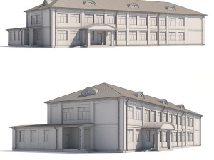 municipal building Modèle 3D