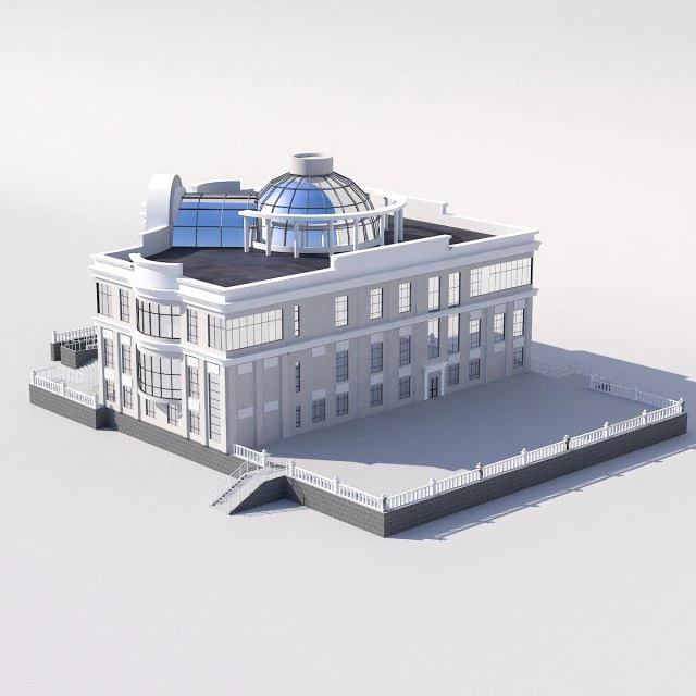 the building of the marriage in the city 3D Model .c4d .max .obj .3ds .fbx .stl .blend