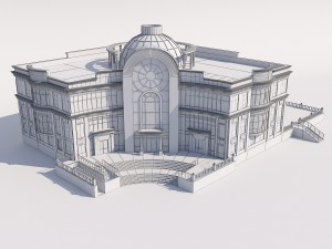 the building of the marriage in the city Modelo 3D