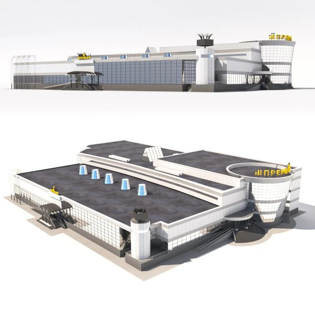 shopping center 3D Model .c4d .max .obj .3ds .fbx .stl .blend 