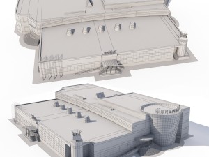 shopping center Modelo 3D
