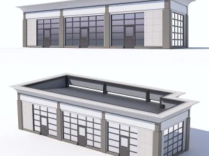 전형적인 노점상 3D 모델