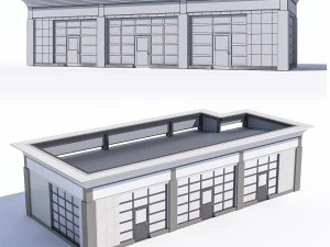 a typical stall 3D Model