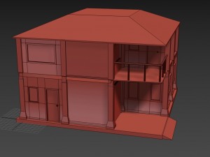 house for playing on the phone 3D 模型