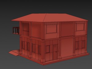 house for playing on the phone 3D 模型