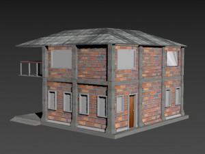 house for playing on the phone 3D 模型