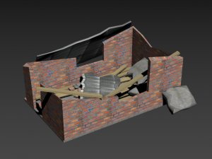 ruined house 3D-Modell