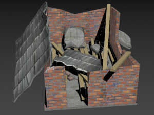ruined house 3D-Modell