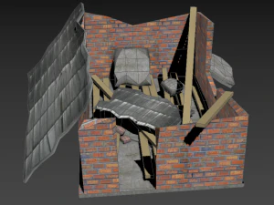 ruined house 3D Model