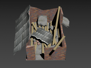 ruined house 3D-Modell