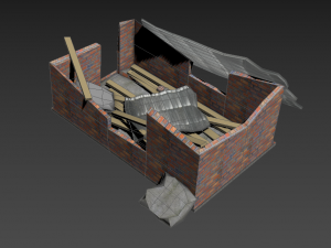 ruined house 3D-Modell